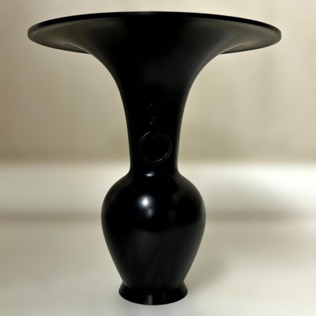 池坊専永/専好立華瓶/花瓶/花器/金属製/銅製/在銘/約4.7kg/華道具