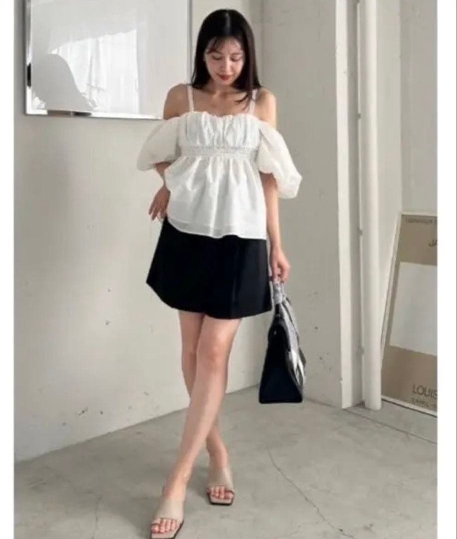 フレイアイディー　ダブルサテンショートパンツ