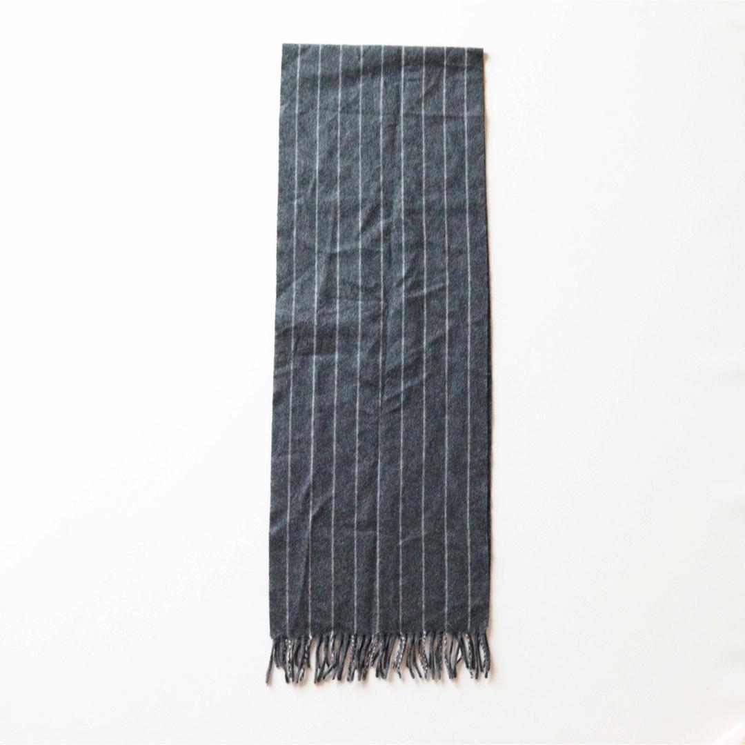 5421【美品】ジョシュアエリス マフラー カシミヤ100％ ストライプ