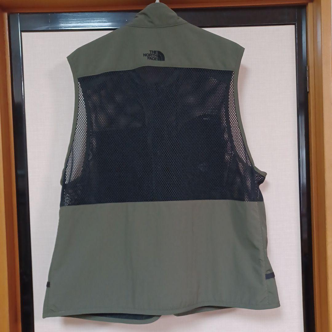 お殿美品THE NORTH FACE メッシュベストオリーブNP22431