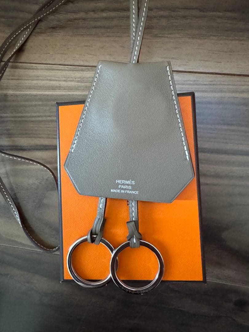【新品未使用】　HERMES エルメス　クロシェット　ネックレス　エトゥープ