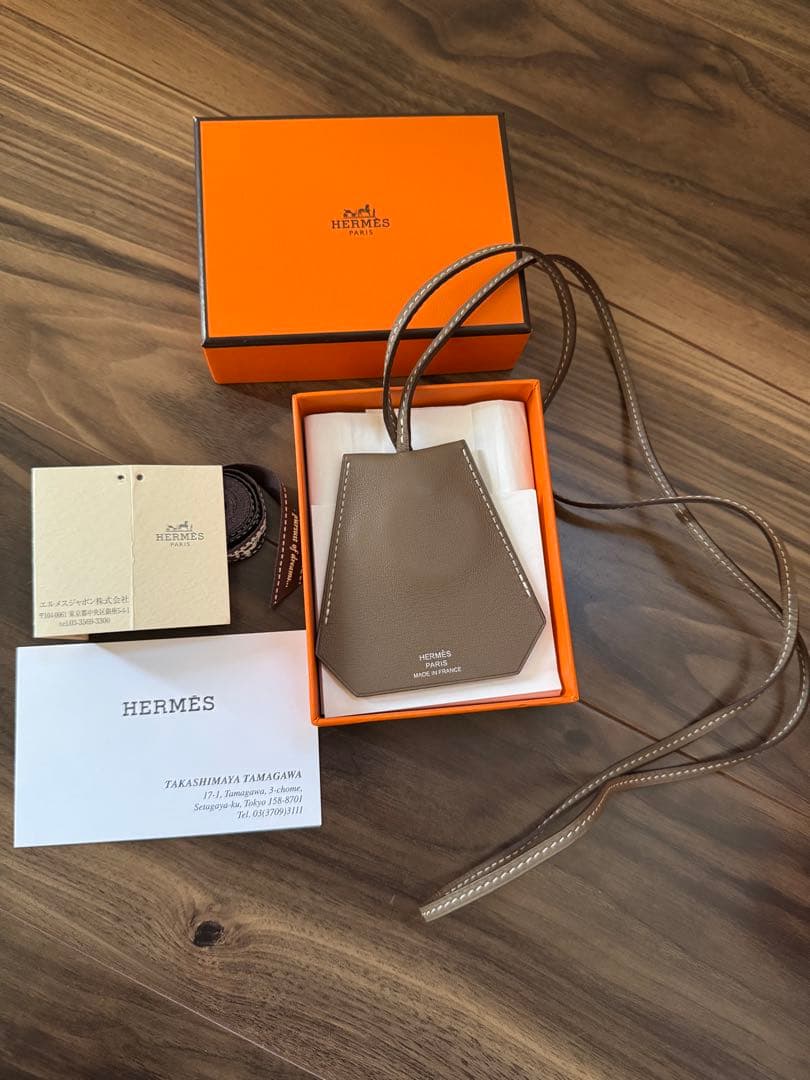 【新品未使用】　HERMES エルメス　クロシェット　ネックレス　エトゥープ