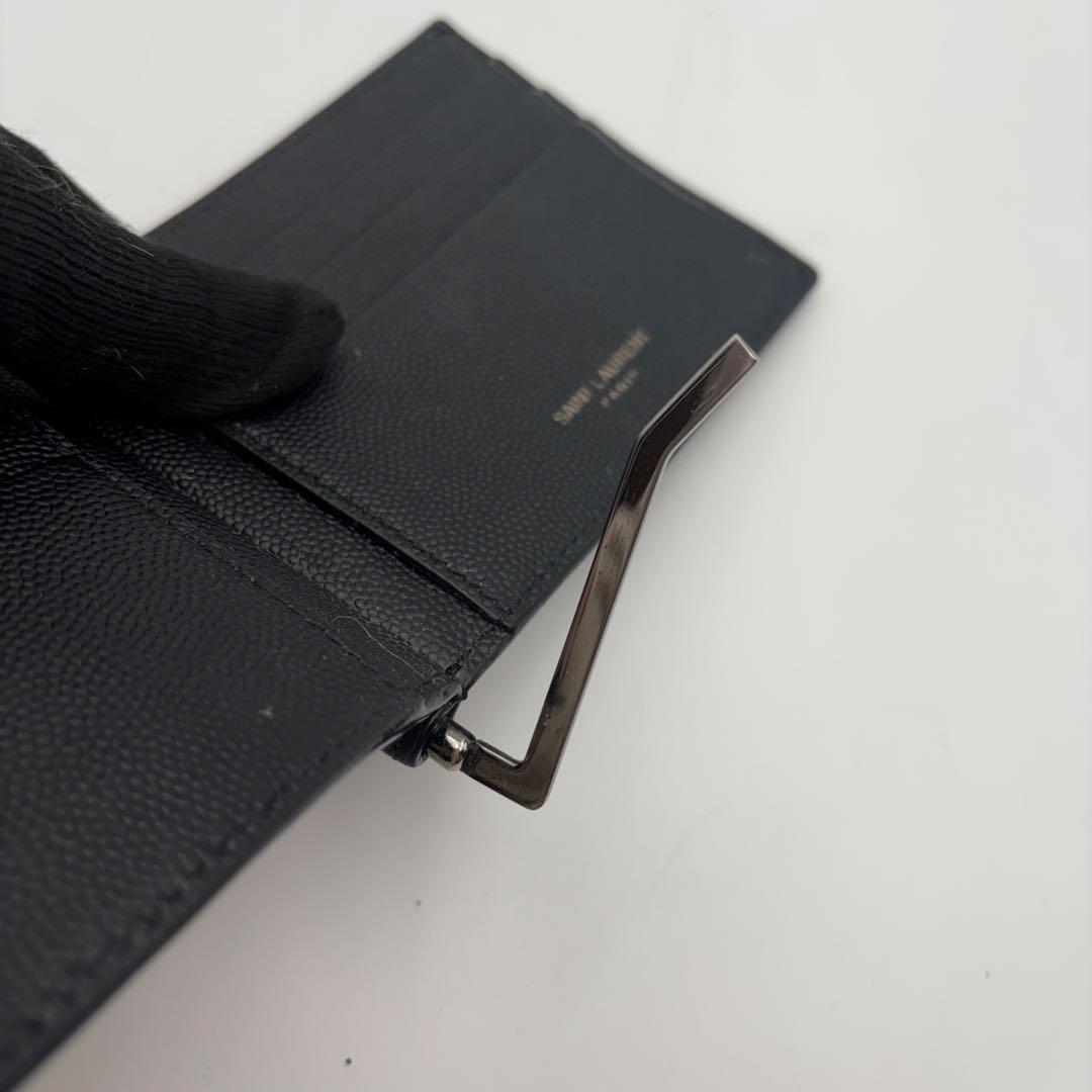 サンローラン マネークリップ ブラック YSL ロゴ メンズ