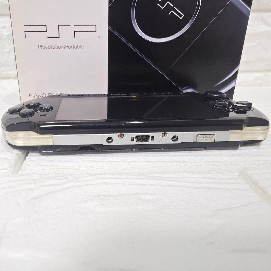 228】焼けあり】【完品】PSP 3000　ピアノブラック　箱付き　新品電池