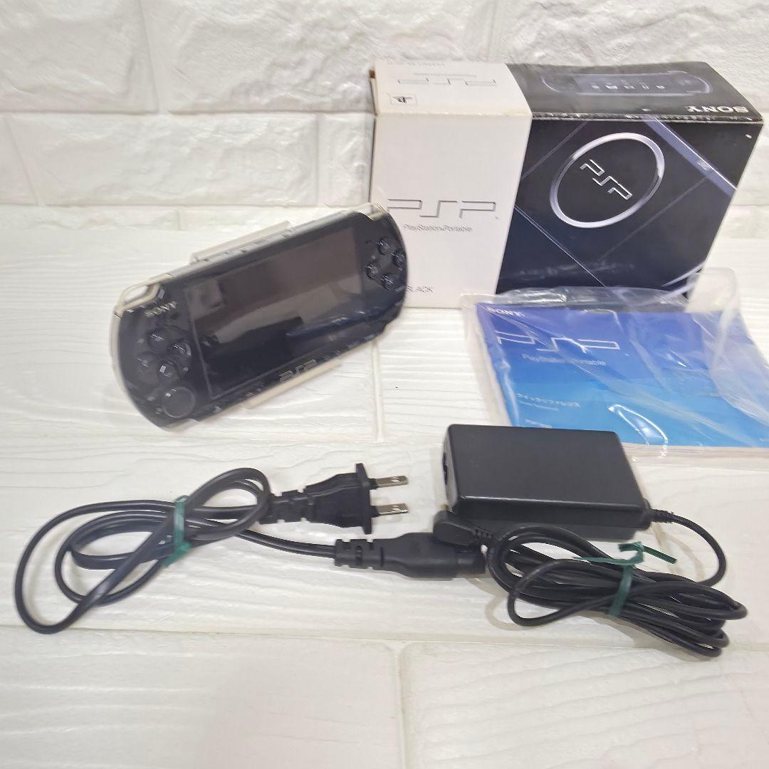228】焼けあり】【完品】PSP 3000　ピアノブラック　箱付き　新品電池