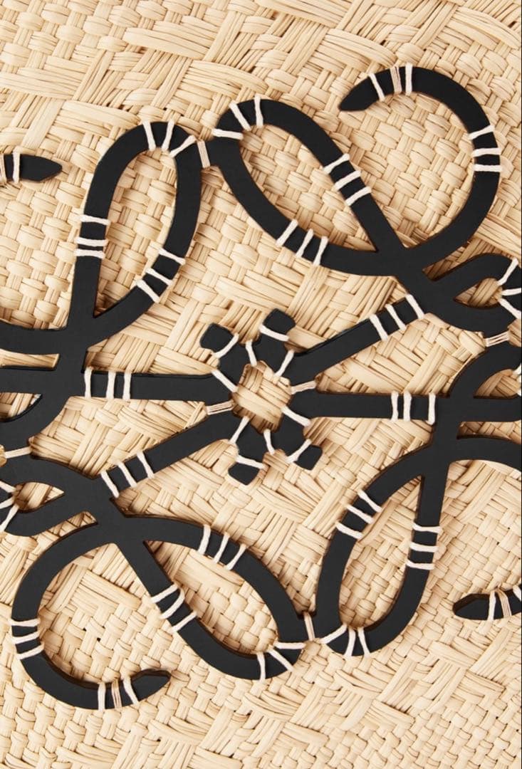 新品★LOEWEアナグラム バスケットバッグ スモール（イラカヤシ&カーフ）