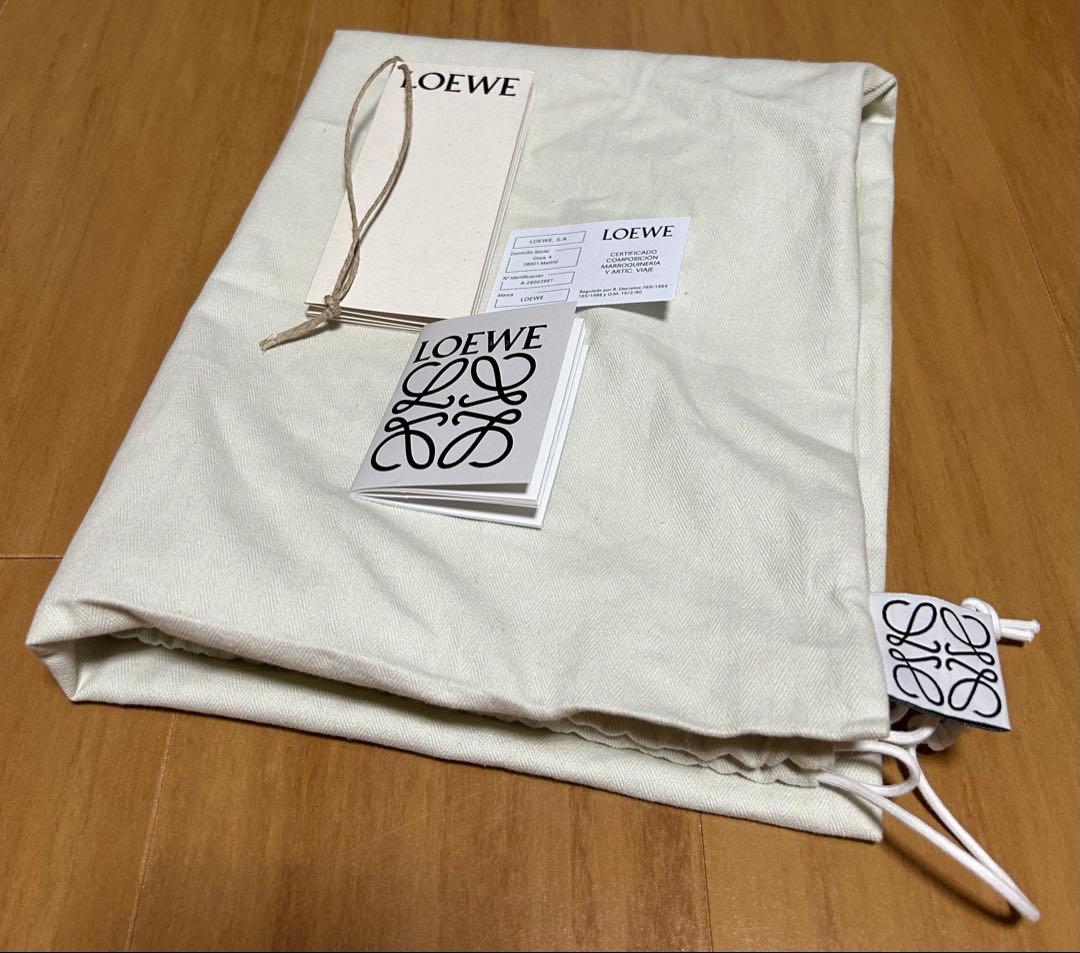 新品★LOEWEアナグラム バスケットバッグ スモール（イラカヤシ&カーフ）