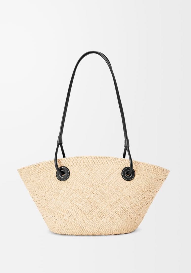 新品★LOEWEアナグラム バスケットバッグ スモール（イラカヤシ&カーフ）