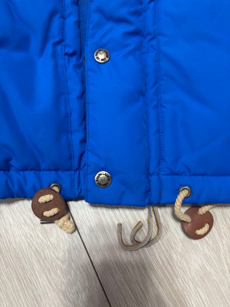 POLO RALPH LAUREN 青 ダウンベスト Mサイズ