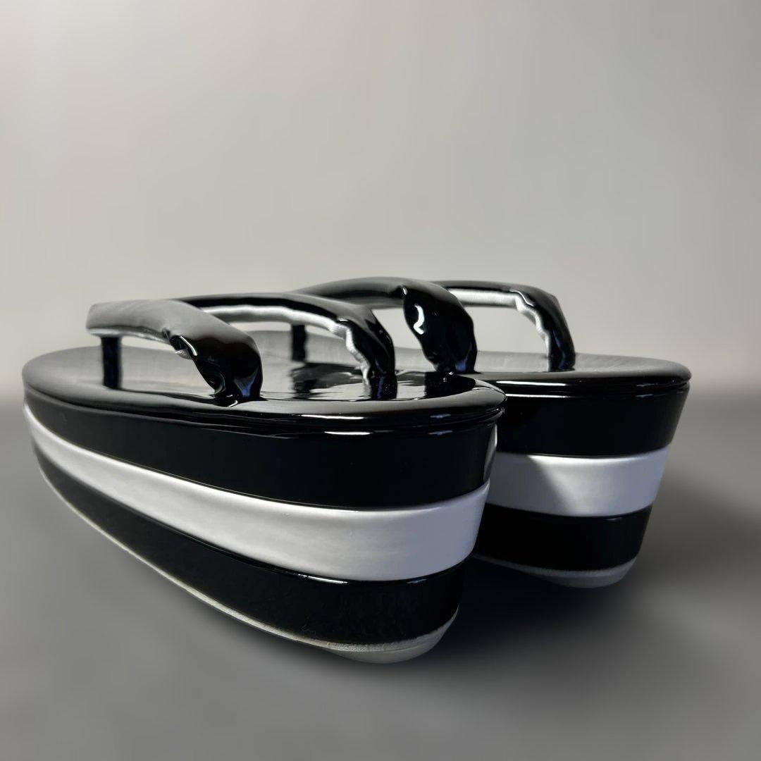 エナメル厚底草履バッグセット/NO.12