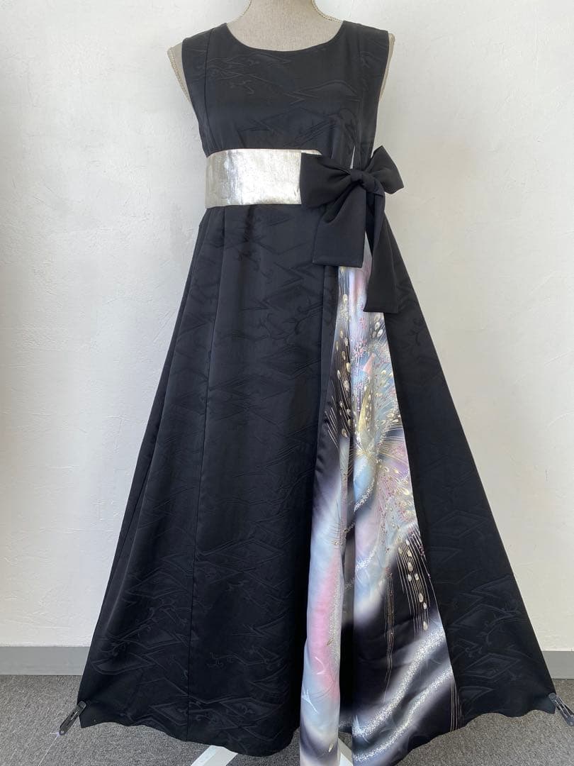 3258 着物　リメイク　ドレス　ワンピース