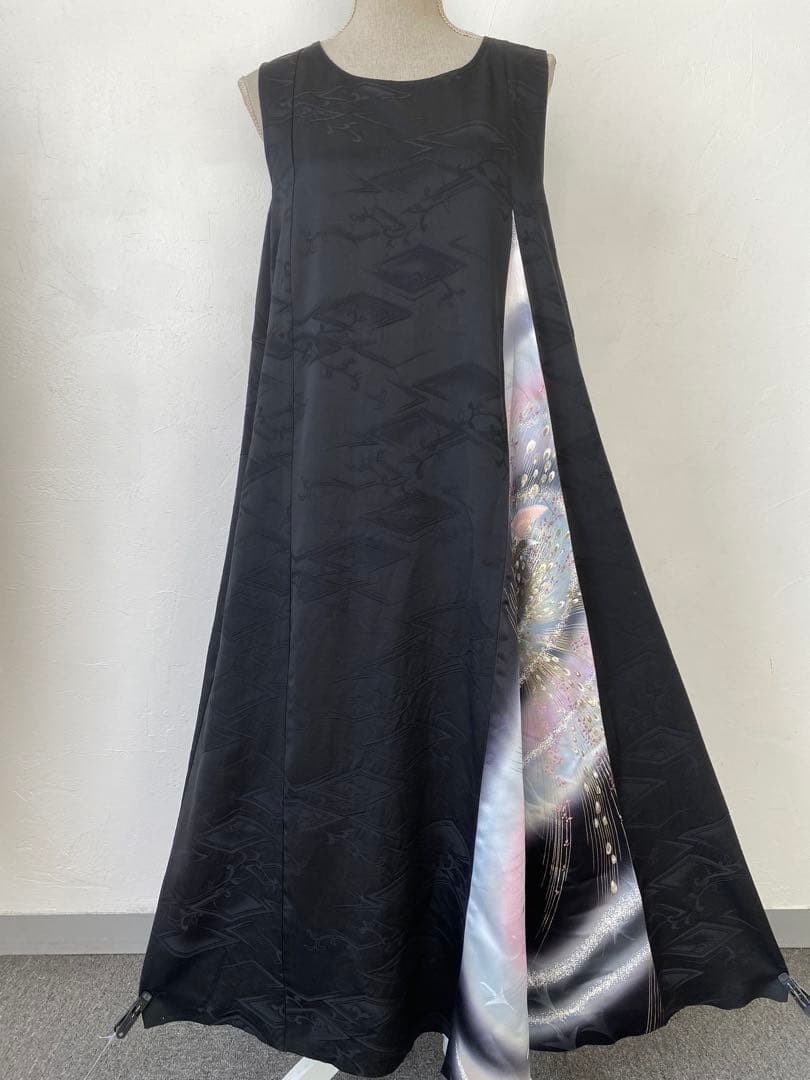 3258 着物　リメイク　ドレス　ワンピース