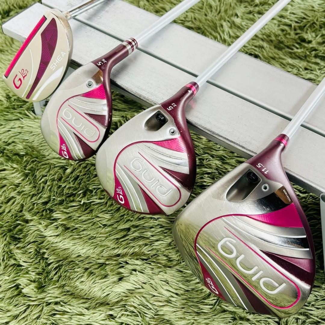 ピン G Le2 9本セット レディースゴルフ 初心者 入門 大人気 かわいい