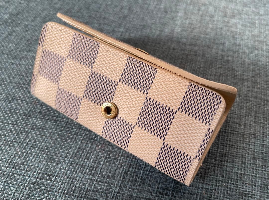 新品　ルイヴィトン　ミュルティクレ4　キーケースダミエ　アズール