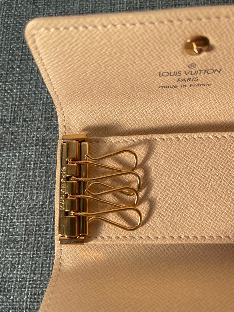 新品　ルイヴィトン　ミュルティクレ4　キーケースダミエ　アズール