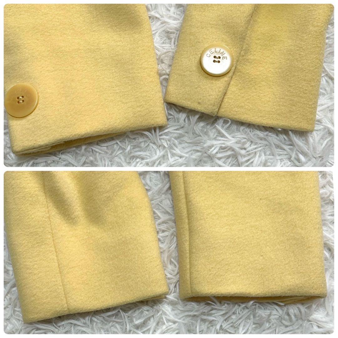 セリーヌ コート ジェーシーシー期 L相当 イエロー ロング丈