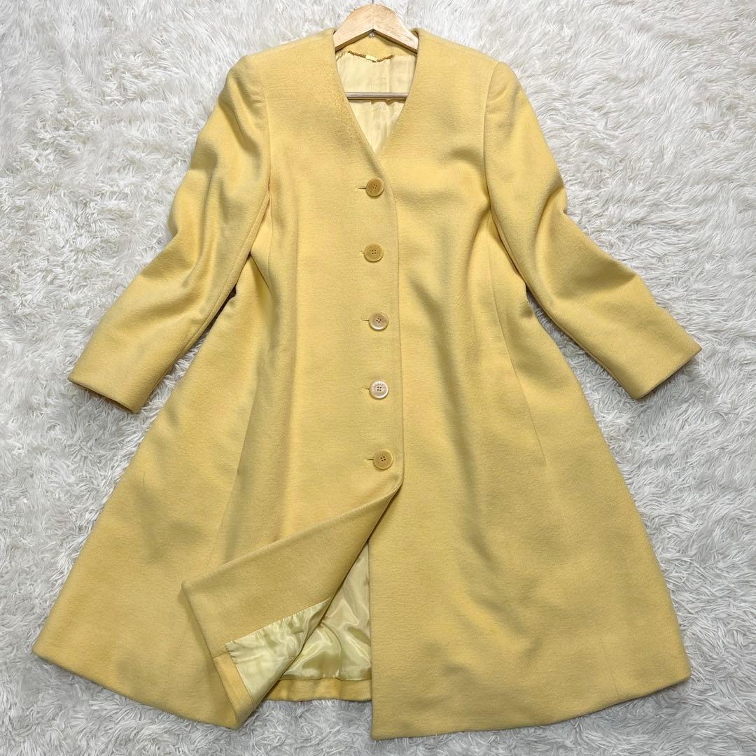 セリーヌ コート ジェーシーシー期 L相当 イエロー ロング丈