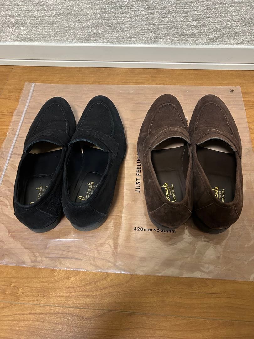 【美品】フェランテ　イセオ　ローファー　スエード　ビブラムソール　25.5