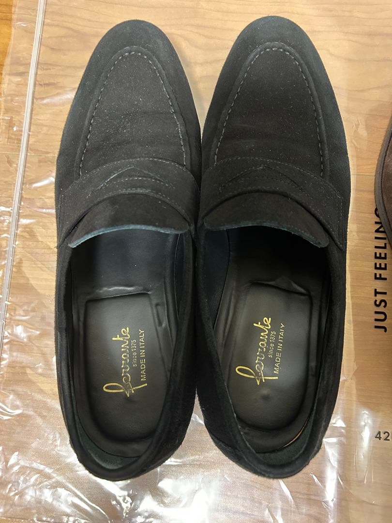 【美品】フェランテ　イセオ　ローファー　スエード　ビブラムソール　25.5