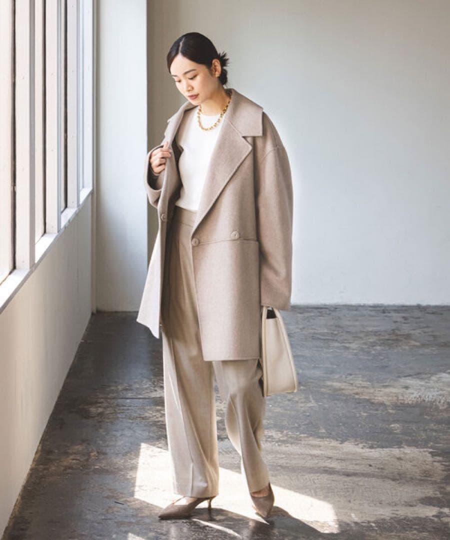 美品【定価59,400円】Noble Super160リバーミドルコート36