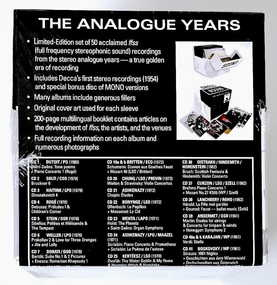 新品 廃盤 BOX DECCA SOUND THE ANALOGUE YEARS
