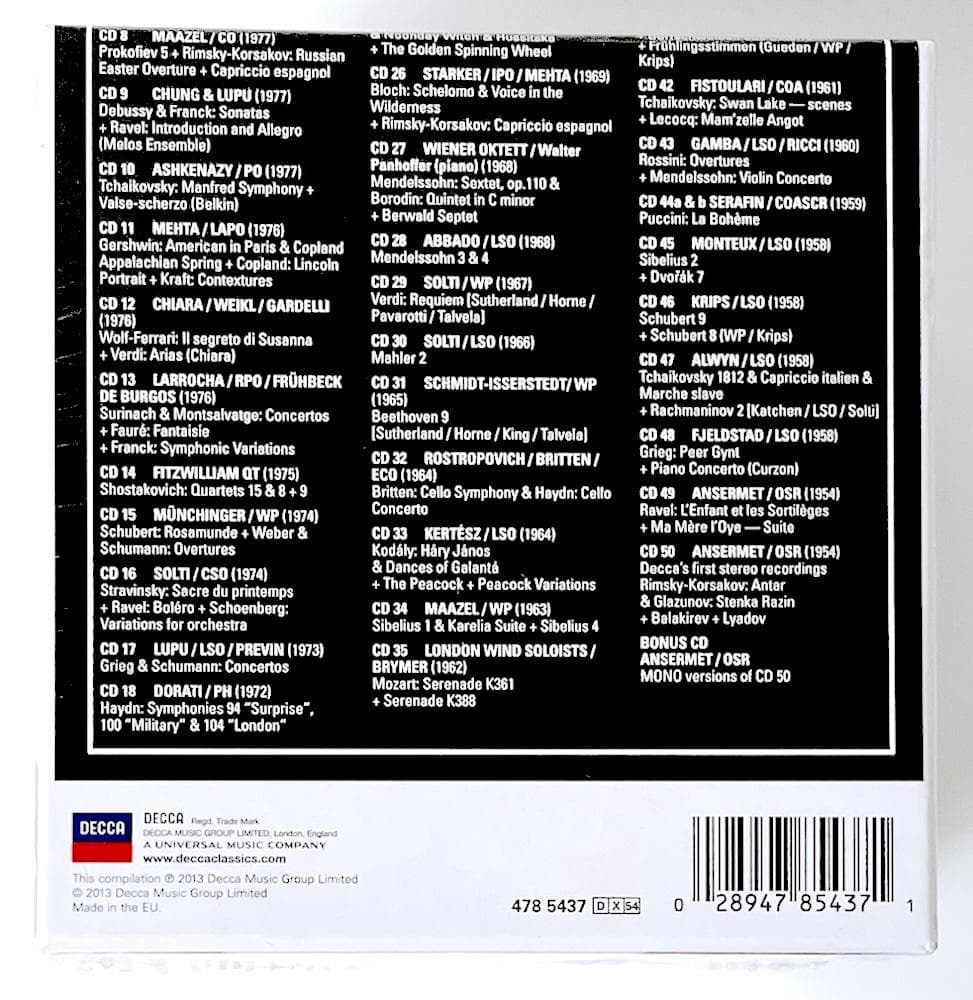 新品 廃盤 BOX DECCA SOUND THE ANALOGUE YEARS