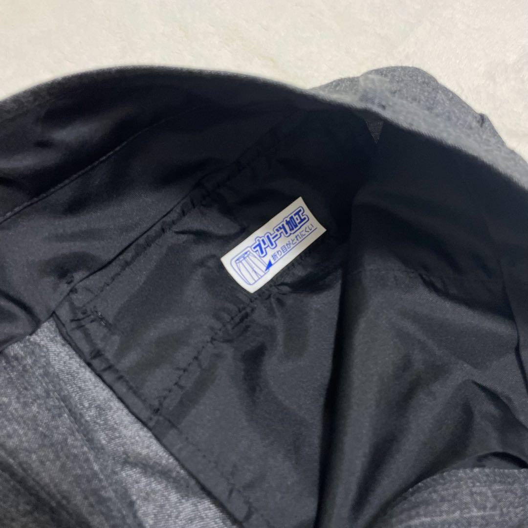 【美品】高級イタリア生地 マルゾット 3ピース スーツ セットアップ グレー L