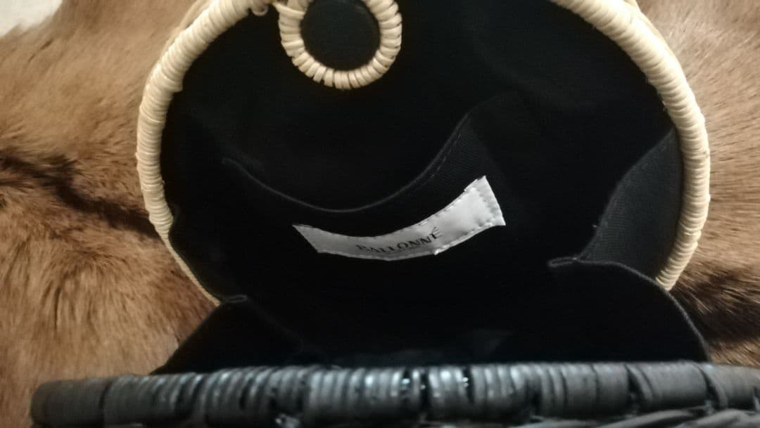 マニマリス　パンケーキ　かごバッグ 　バイカラー　シングル