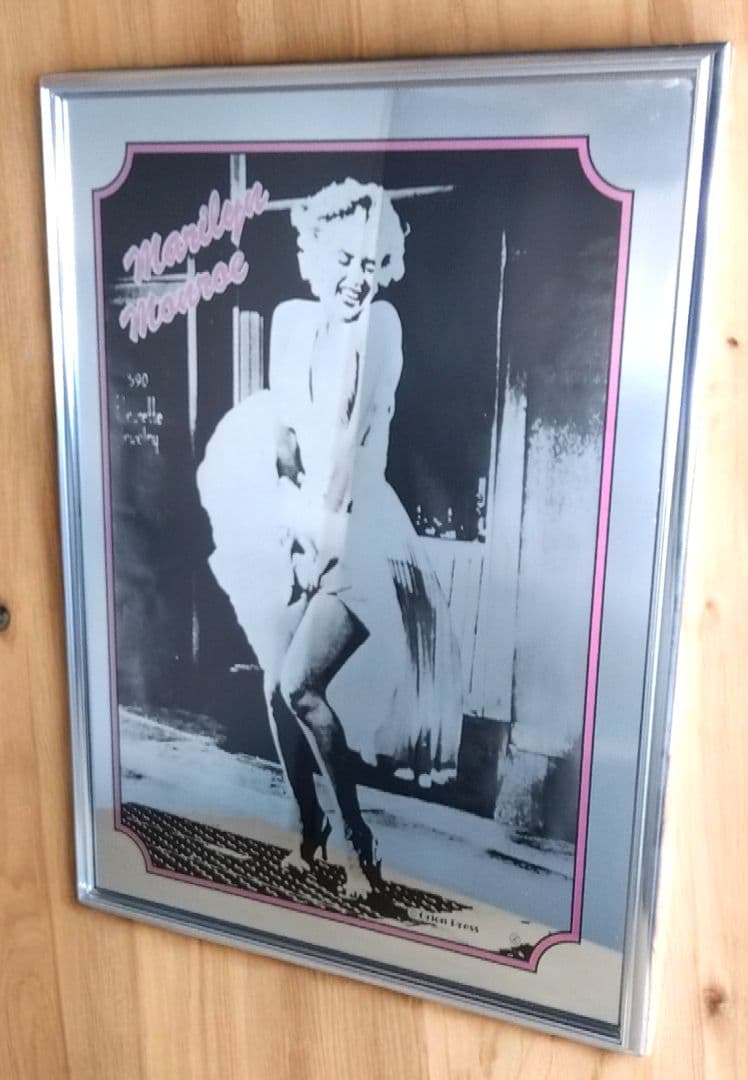 ビンテージ　マリリンモンロー　パブミラー 45㎝×60㎝