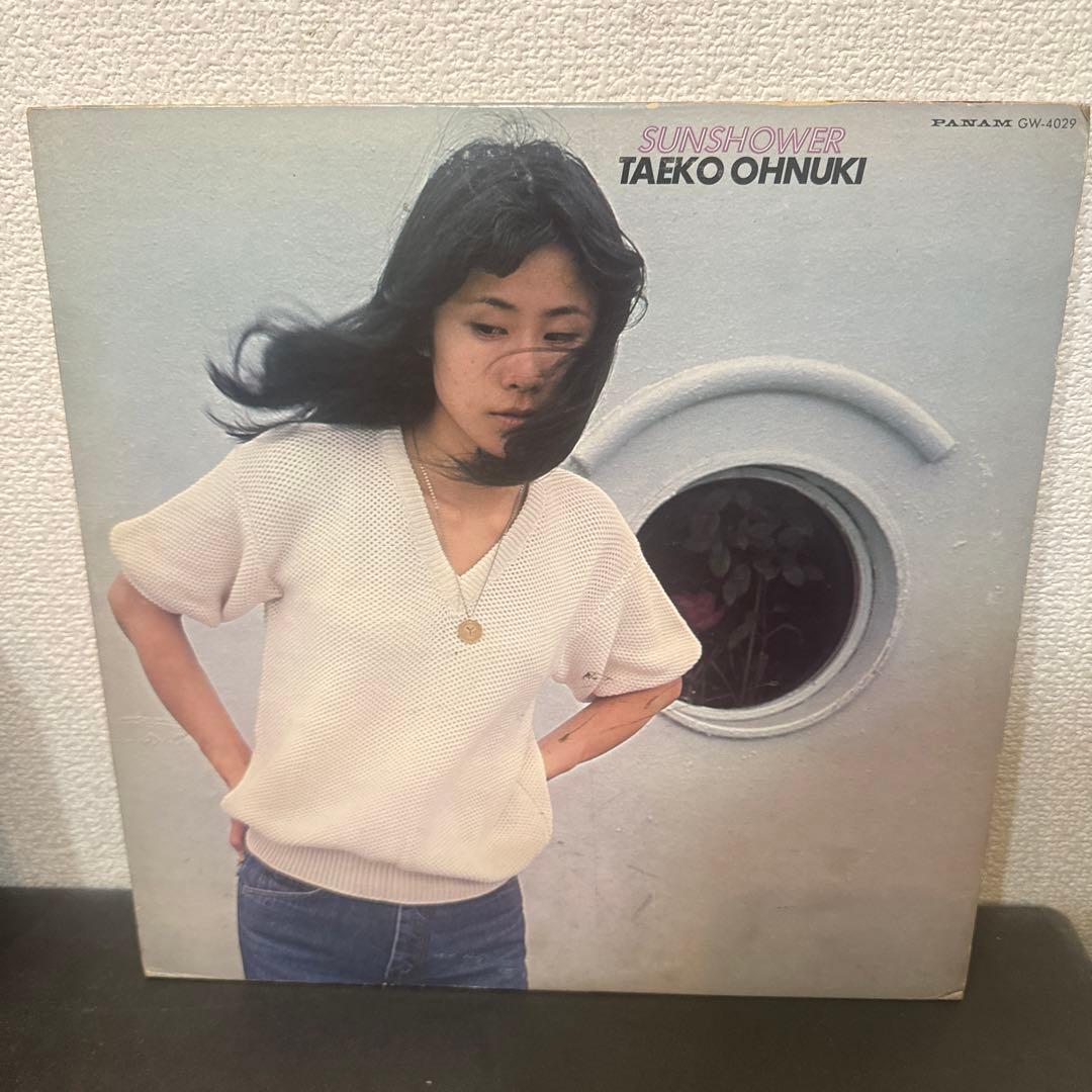 大貫妙子 SUNSHOWER レコード　中古オリジナル