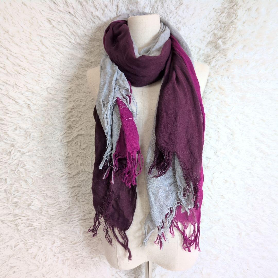 希少✨️ワイズ ヨウジヤマモト 3色使い大判ストール ユニセックス