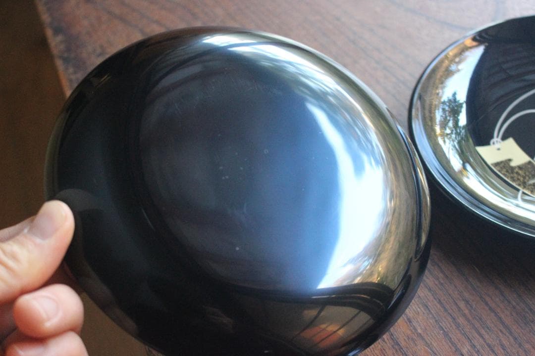 デッドストック！極上黒漆に優美な短冊蒔絵の映える銘々皿6点（検輪島塗蒔絵皿銘々皿