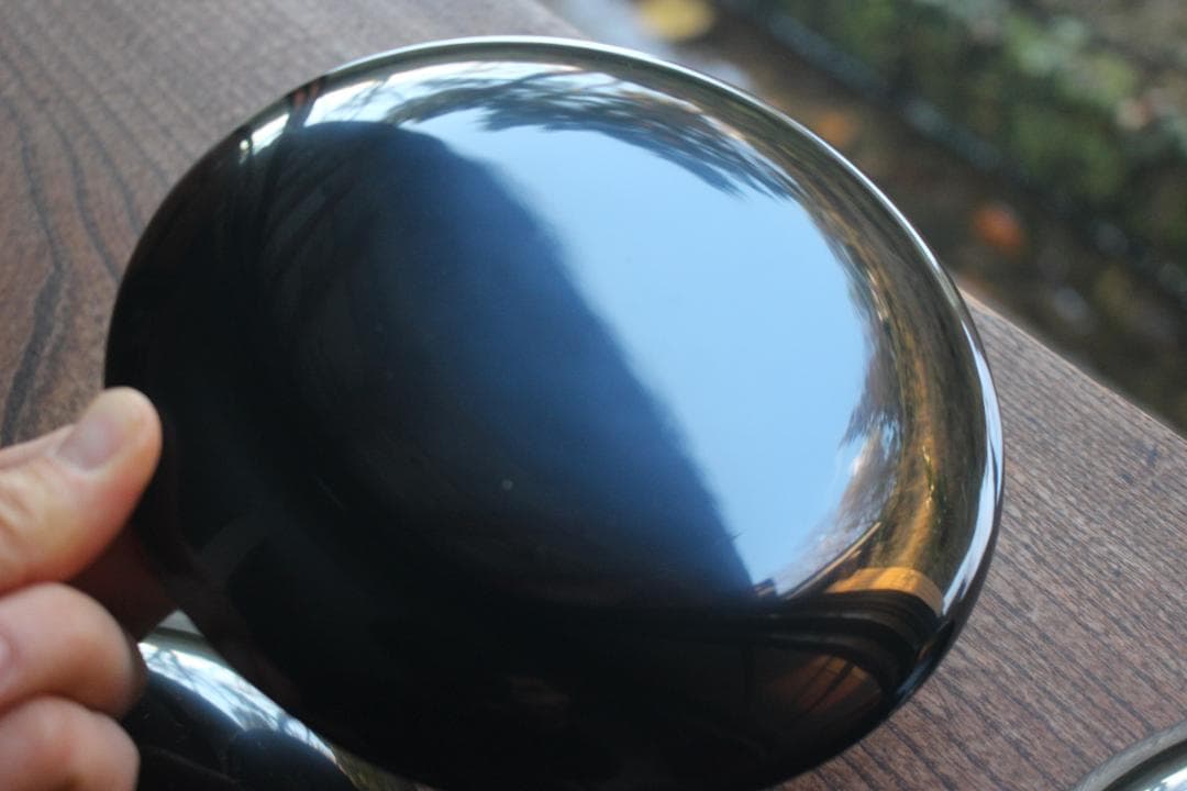 デッドストック！極上黒漆に優美な短冊蒔絵の映える銘々皿6点（検輪島塗蒔絵皿銘々皿