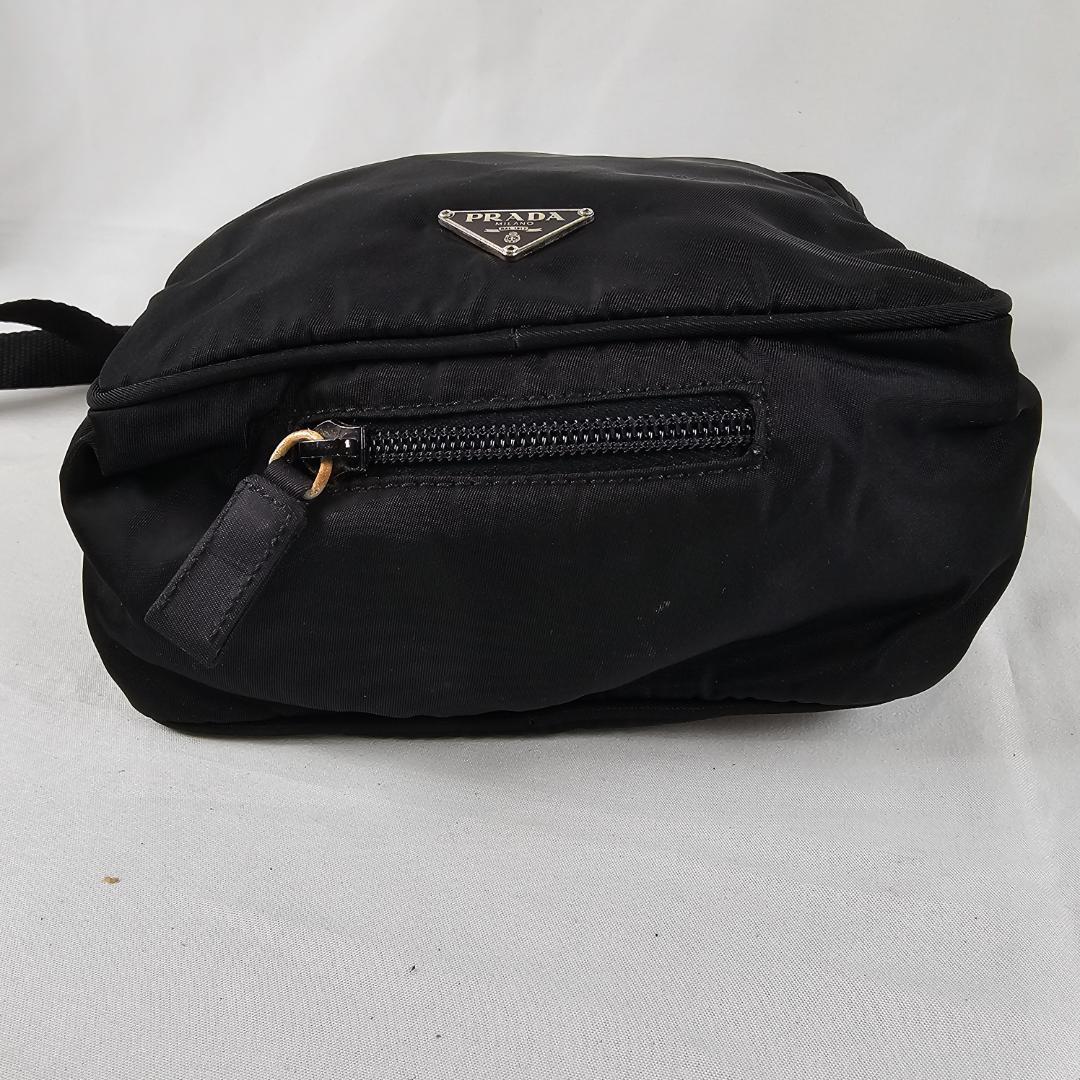 【希少】PRADA 3WAYバッグ 黒 テスート ナイロン 三角ロゴ