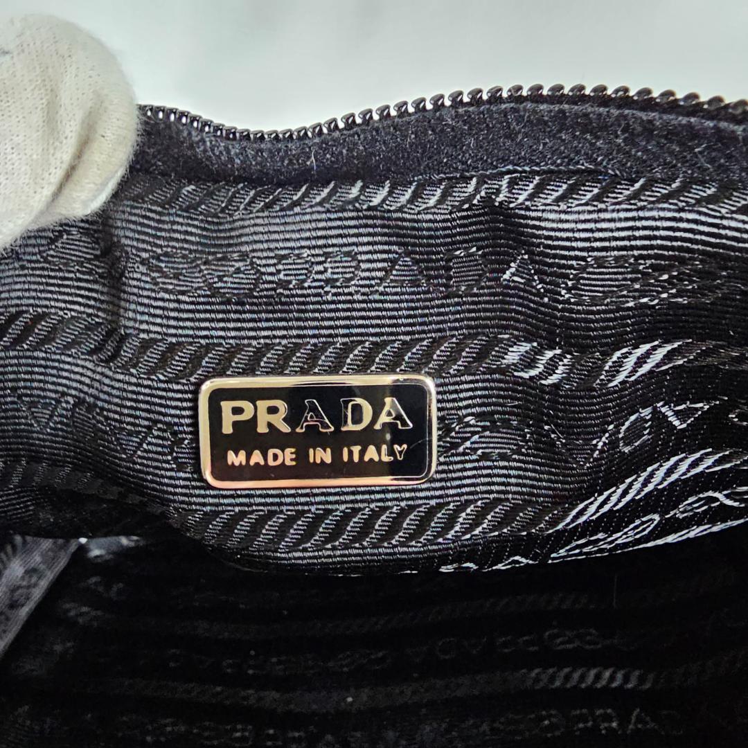 【希少】PRADA 3WAYバッグ 黒 テスート ナイロン 三角ロゴ