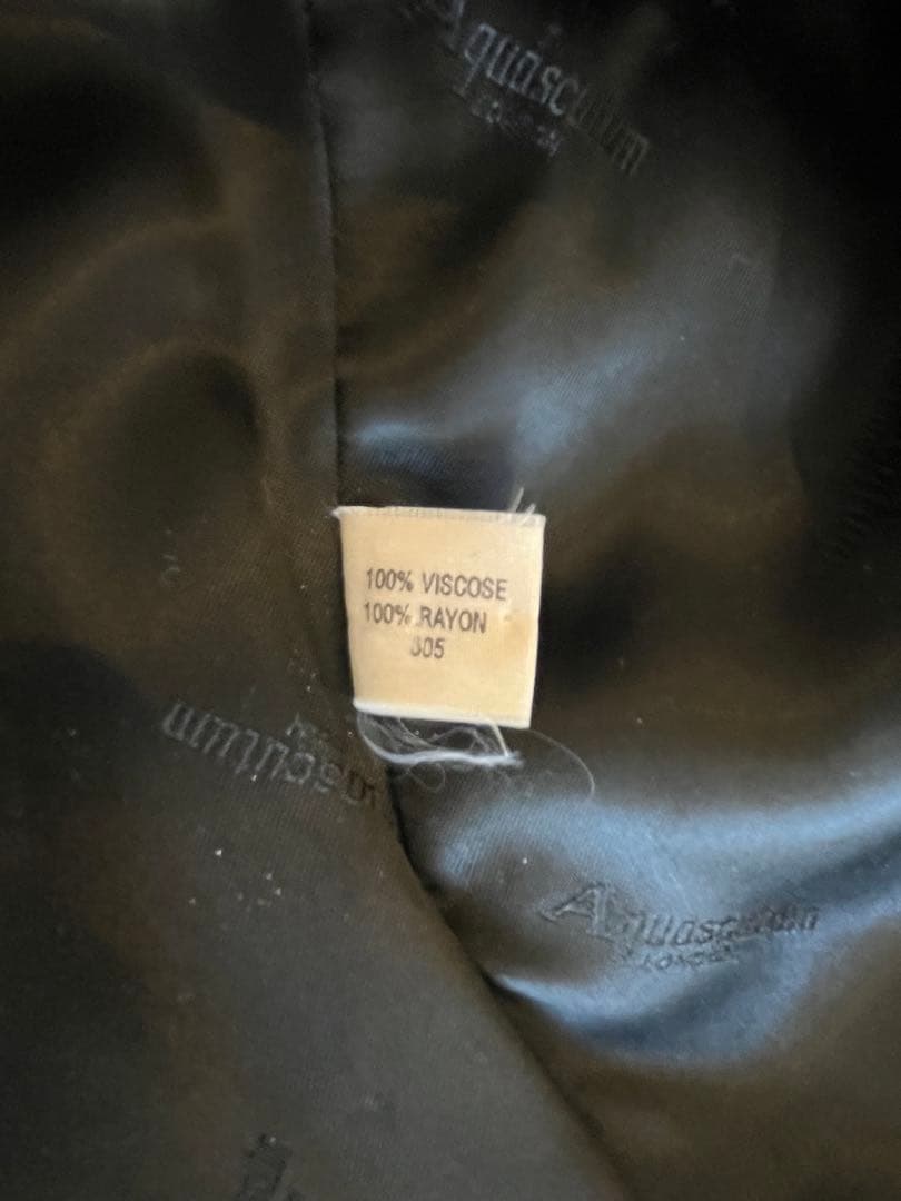 美品　アクアスキュータム　ダブルブレストチェスターコート