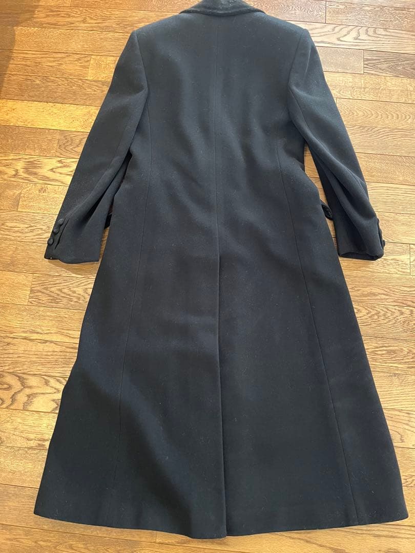 美品　アクアスキュータム　ダブルブレストチェスターコート