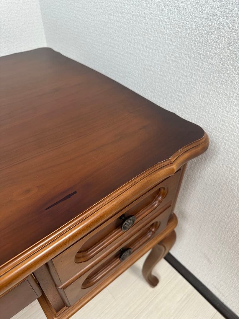 カリモク ネオクラシック デスク 5杯引き出し付き 書斎 学習机※i4※