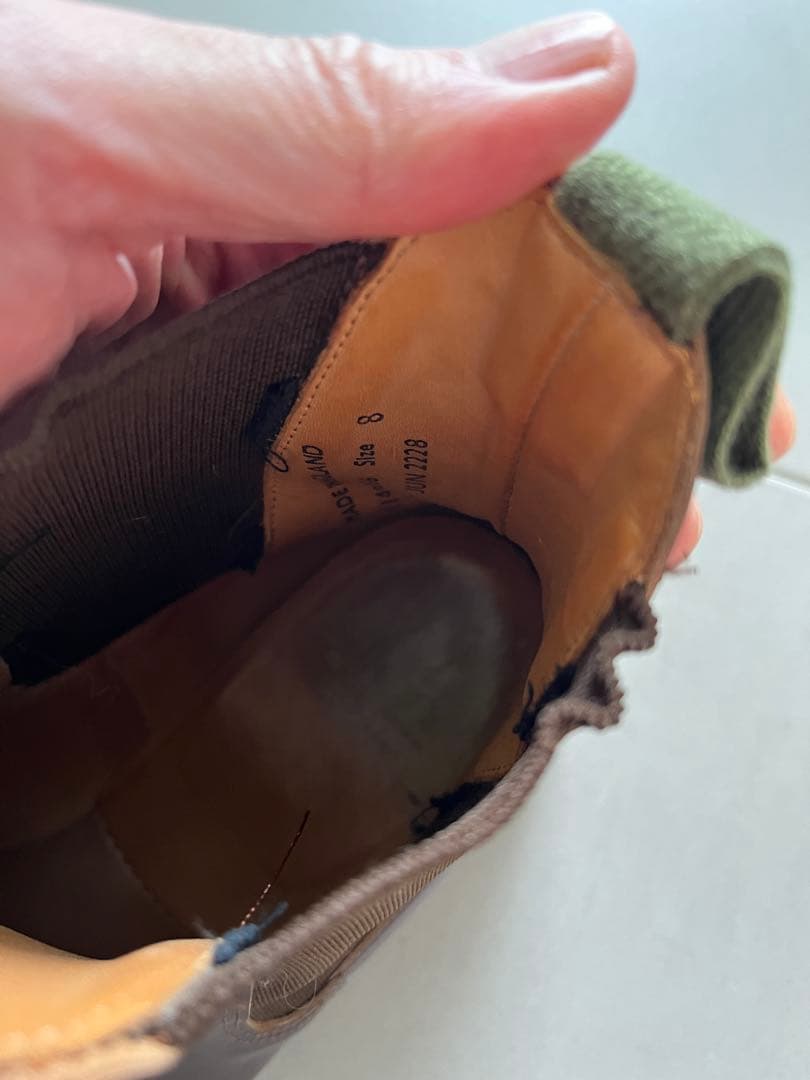 大値下げ！SANDERSサンダースチェルシーサイドゴアブーツ定価72600