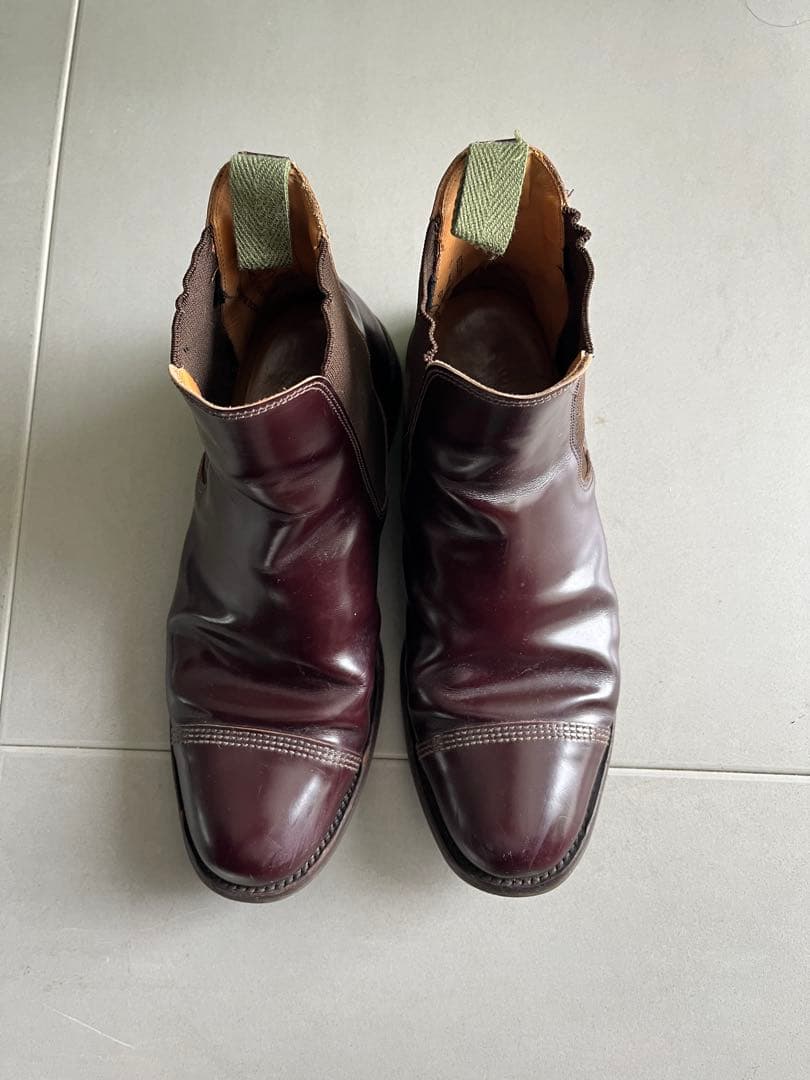 大値下げ！SANDERSサンダースチェルシーサイドゴアブーツ定価72600