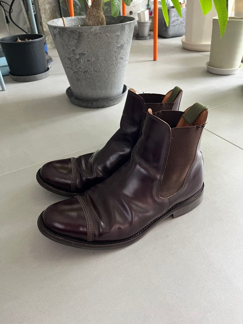 大値下げ！SANDERSサンダースチェルシーサイドゴアブーツ定価72600