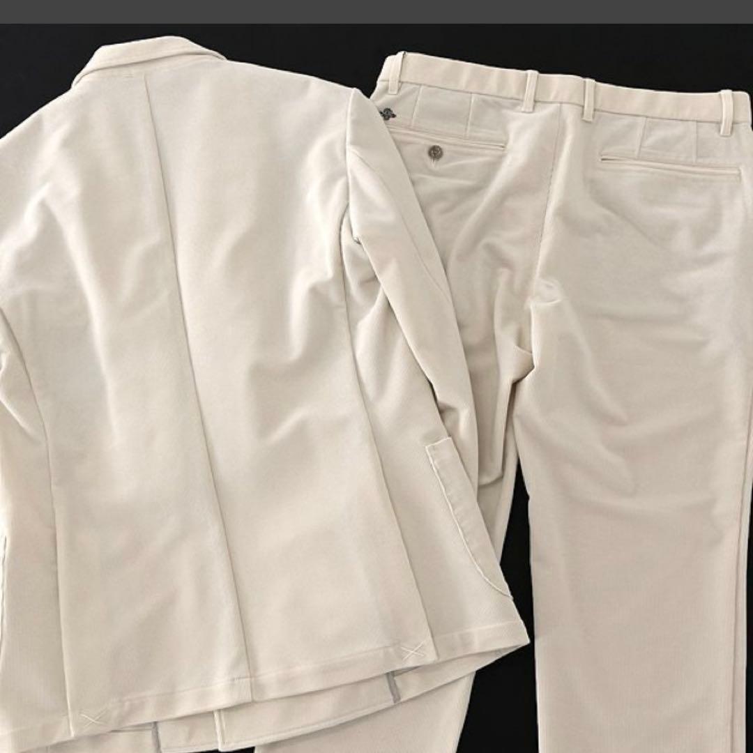 新品未使用タグ付 ジーステージ コーデュロイ ダブル スーツ オフホワイト