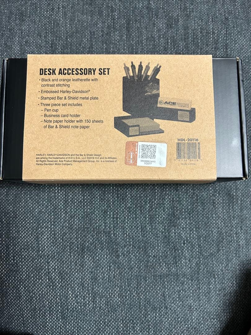 【新品未使用未開封】ハーレーダビッドソン レザーレットデスクアクセサリーセット