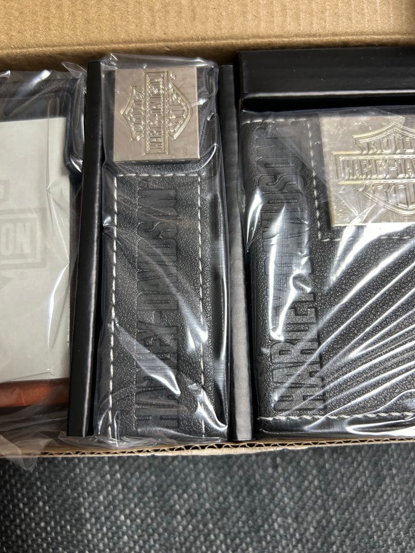 【新品未使用未開封】ハーレーダビッドソン レザーレットデスクアクセサリーセット