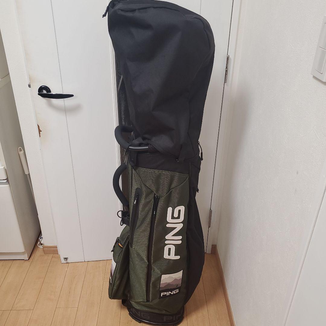 【美品】PING ピン キャディバッグ CB-P201 カーキ 色