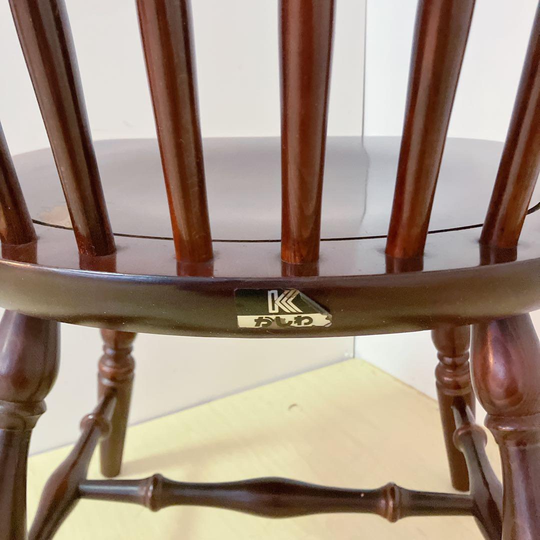 KASHIWA 柏木工　ウィンザーチェア　1脚　ダイニングチェア　木製チェア　①