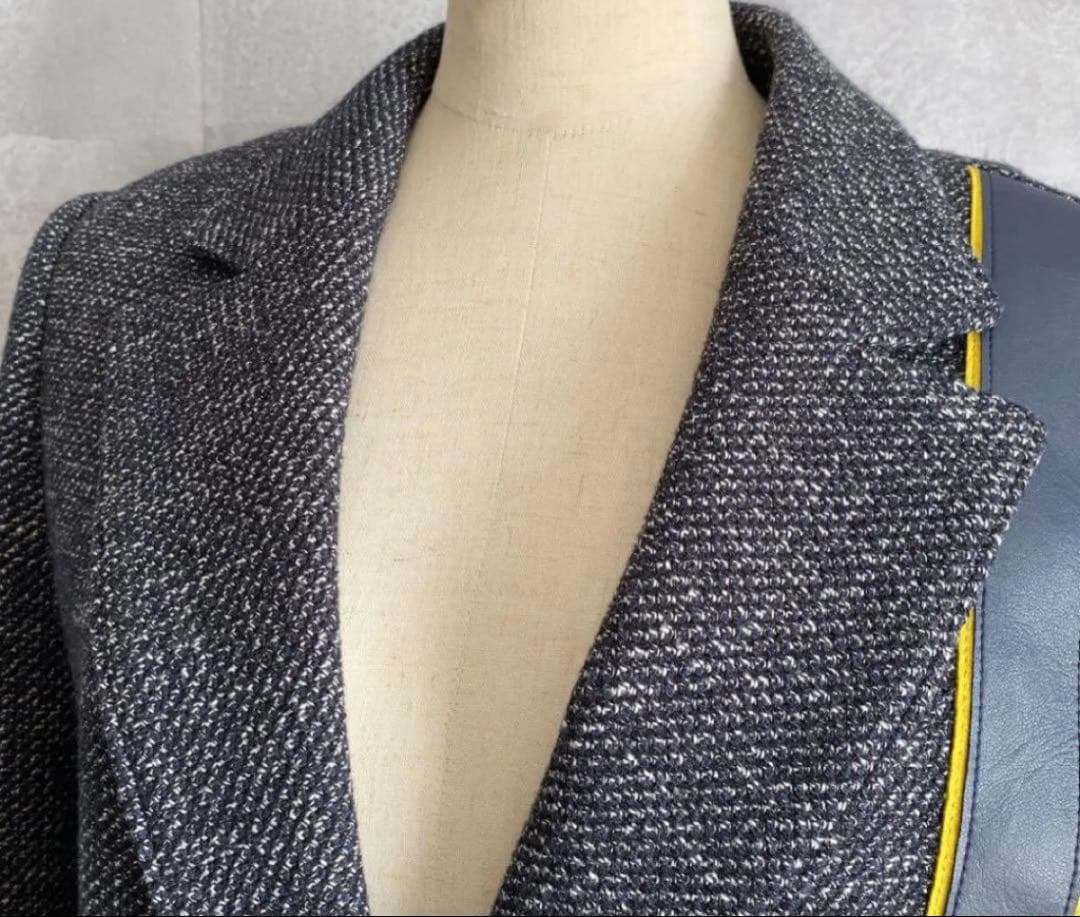 【超美品】タエアシダ ツィードジャケットスカート上下セット L〜XLサイズ