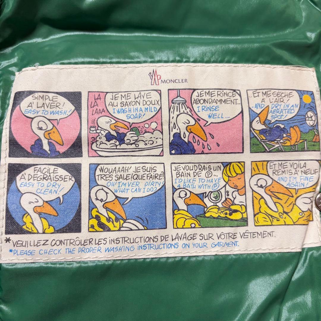希少モデル MONCLER モンクレール ダウンベスト　グリーン　ボタン　0