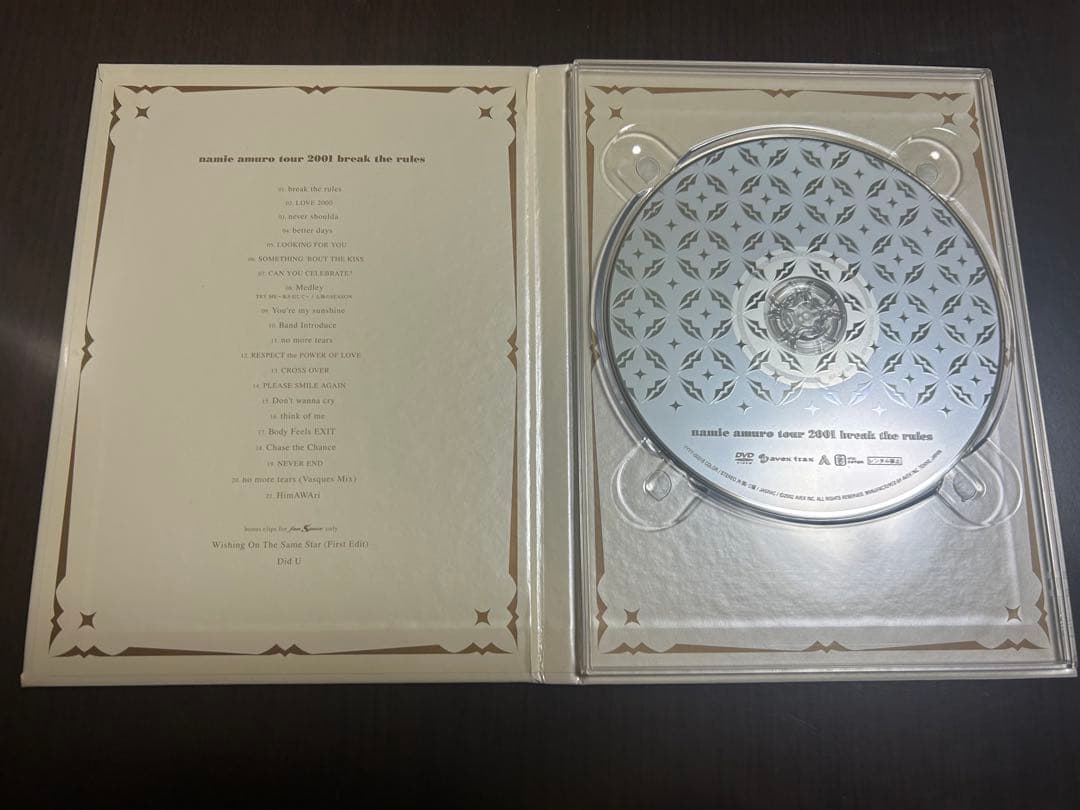 安室奈美恵 2001 break the rules DVD FC限定