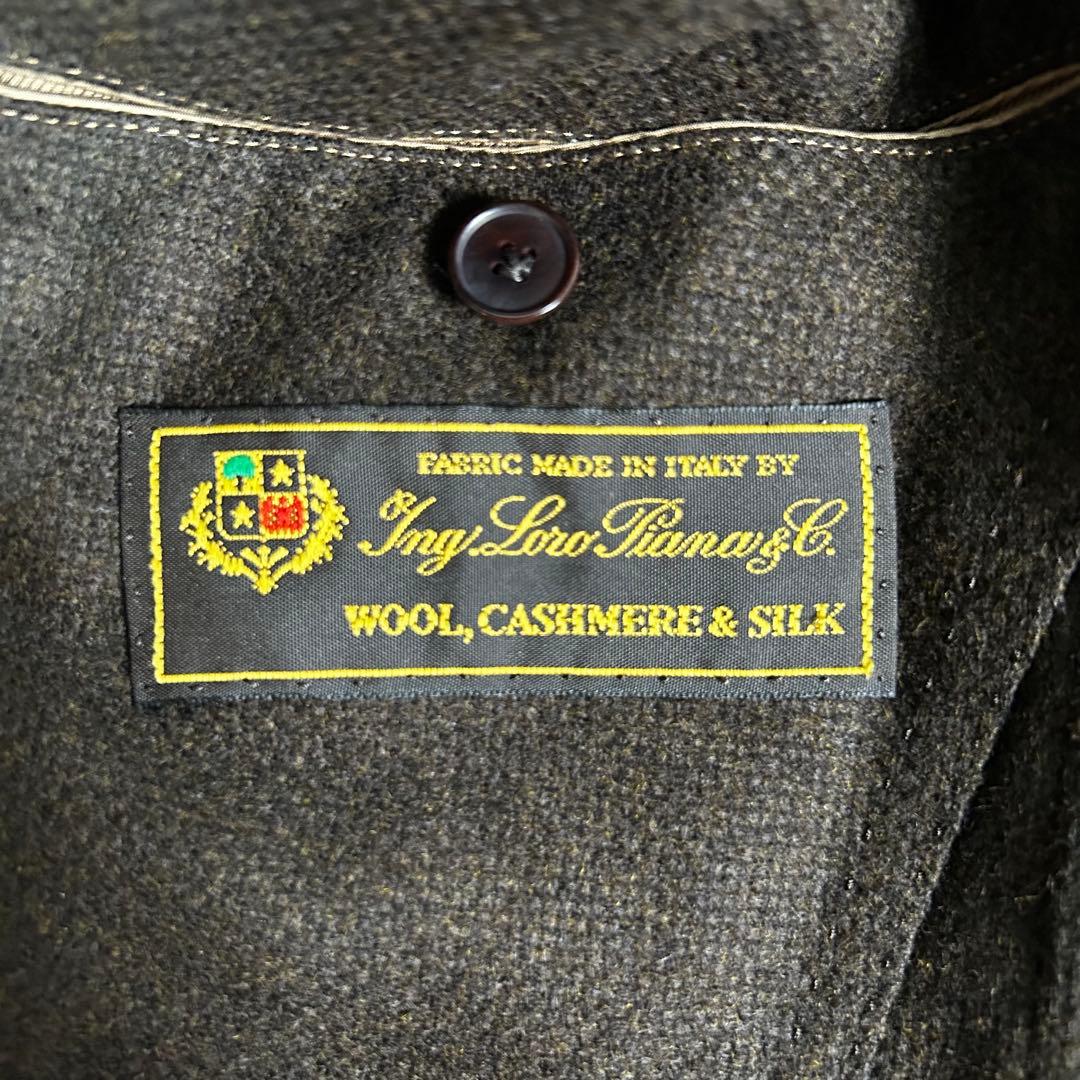 SHIPS ×Loro Piana カシミヤ　シルク混　ジャケット　茶色　S